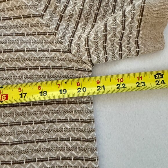 NWT Buffalo David Bitton Mens Wrenley Short Sleeve Light Brown Knit Shirt Size M - Picture 9 of 10